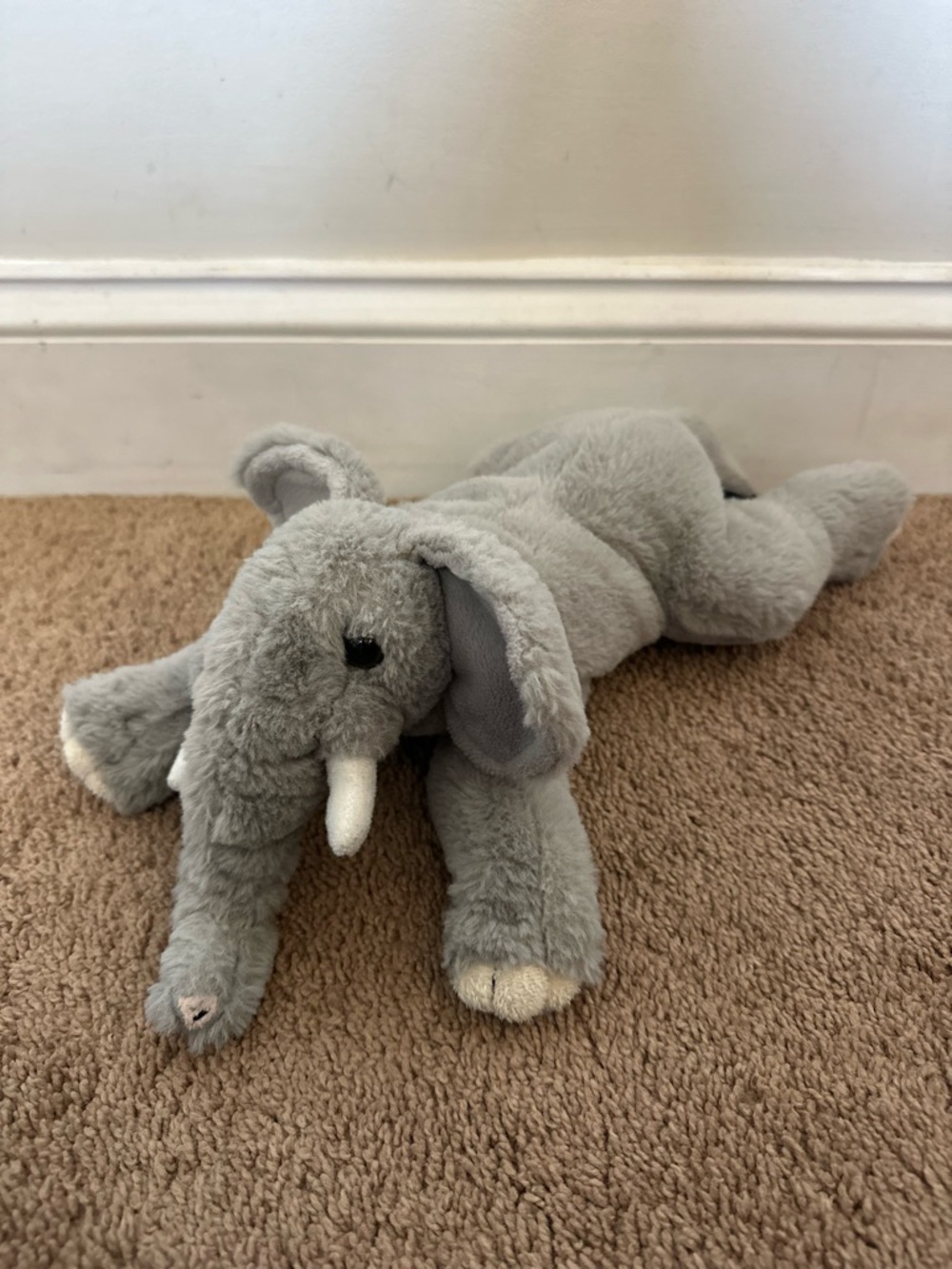 FAO Schwarz 2020 Grey Elephant Plush 15 Inch Floppy Stuffed Animal